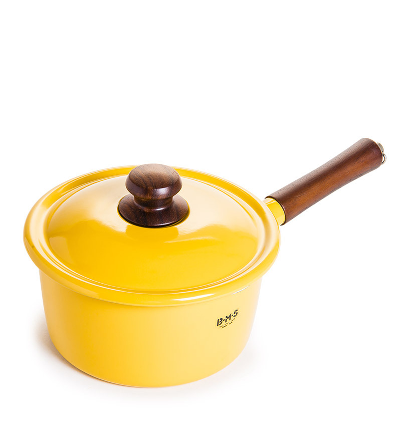 Fujihoro Sauce Pan Deep With Lid Yellow by Fujihoro Online Sauce