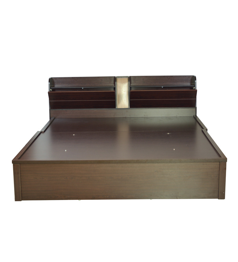 Magna King Size Bed with Storage in Walnut Finish by HomeTown by