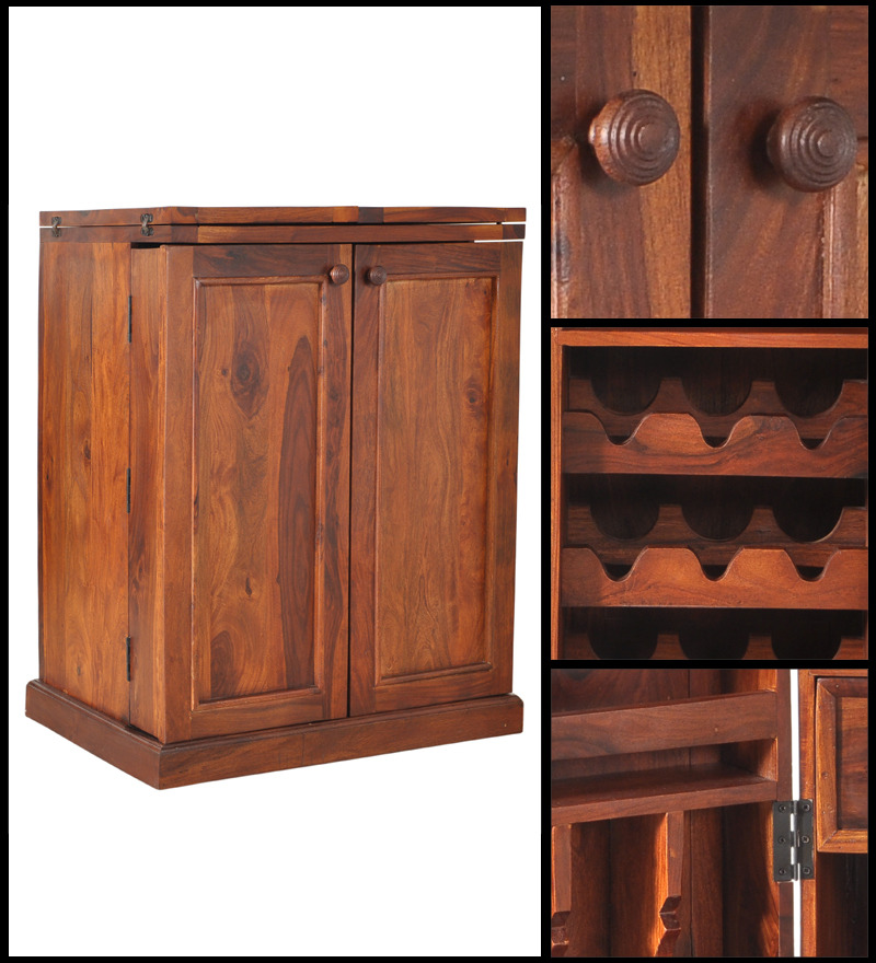 Montevideo Solid Wood Bar in Honey Oak Finish by Woodsworth by