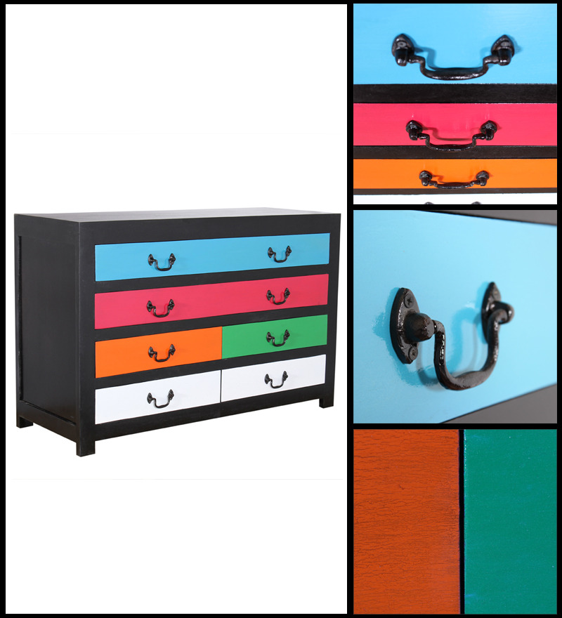 Mint Stylishly Colourful Chest of Drawers by Woodsworth by Mudra Online