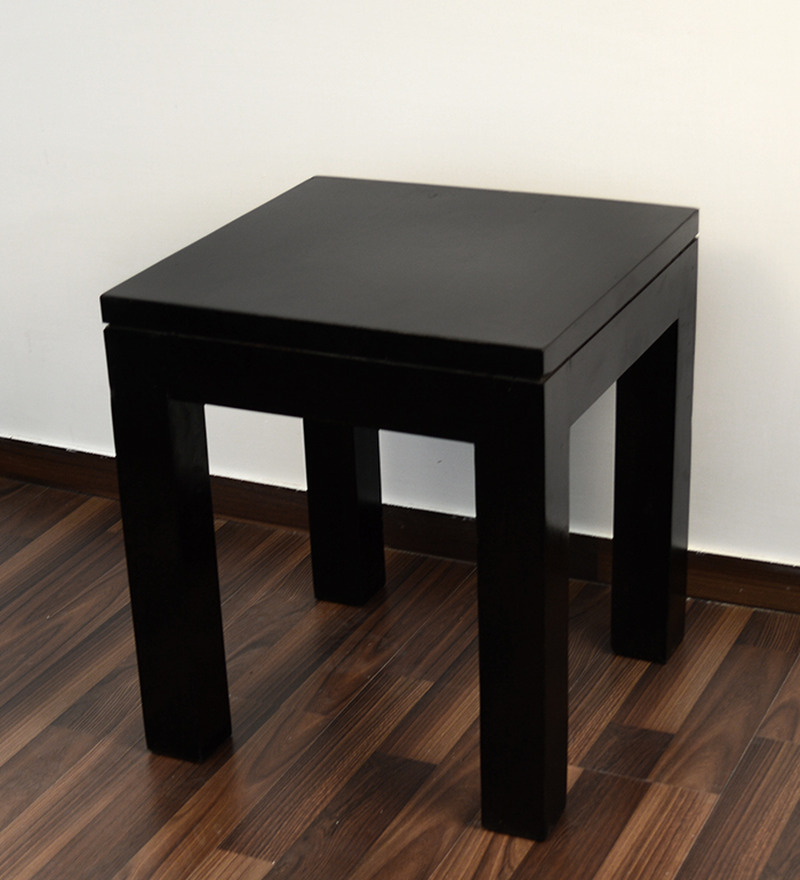 Sheesham Wood Dark Brown End Table by Mudra Online - End Tables