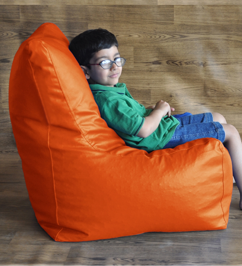 Style HomeZ Orange XL Chair Shaped Bean Bag by Style HomeZ Online Bean Bags Furniture