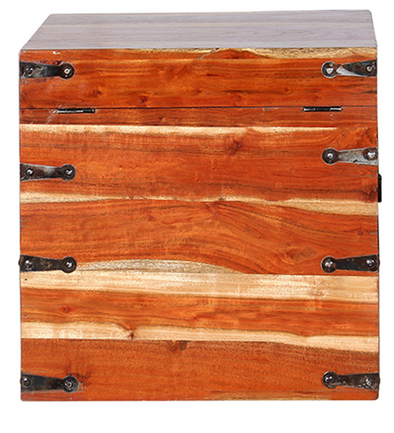 San Juan Solid Wood Trunk Box in Natural Sheesham finish by Woodsworth