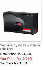 V-Guard Crystal Plus Voltage Stabilizer