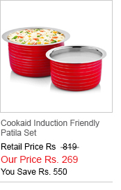 Cookaid Induction Friendly Patila Set