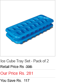 Sterilite Nesting 2 pc Ice Cube Tray Set - Pack of 2