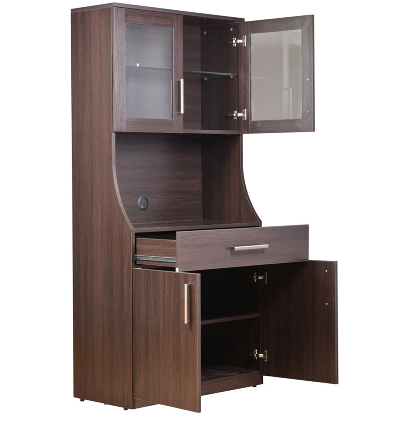 Buy Modern Living Crockery Unit in Tusken Wenge Finish by Spacewood ...