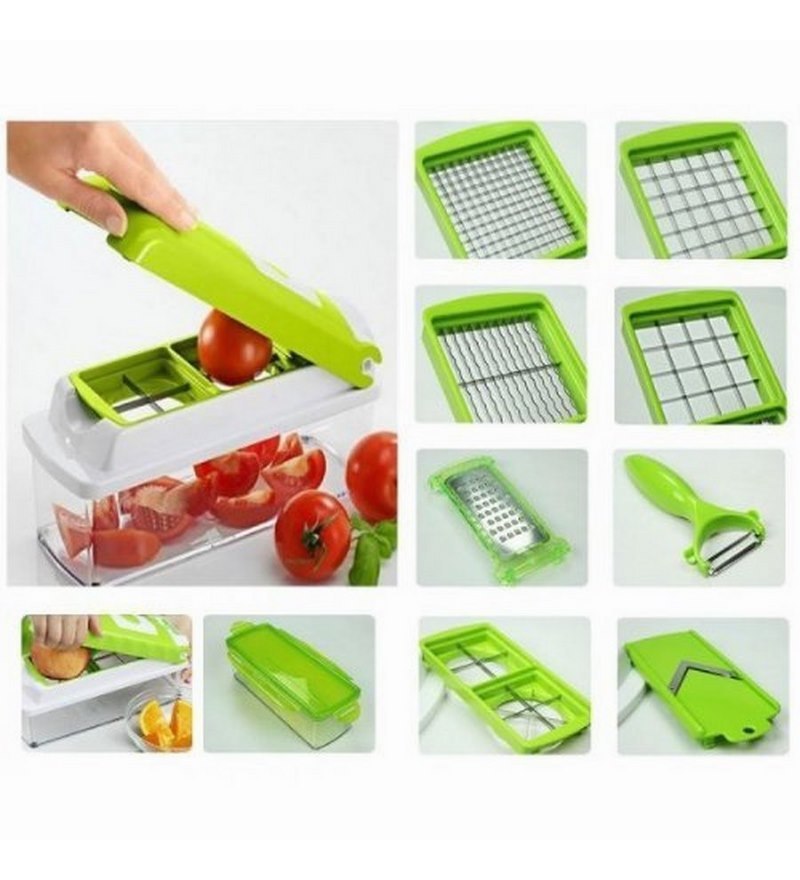 New Nicer Dicer Plus Multi Chopper Vegetable Cutter Fruit Slicer Peeler