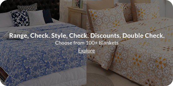  100+ Blankets To Choose From. 